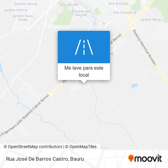 Rua José De Barros Castro mapa