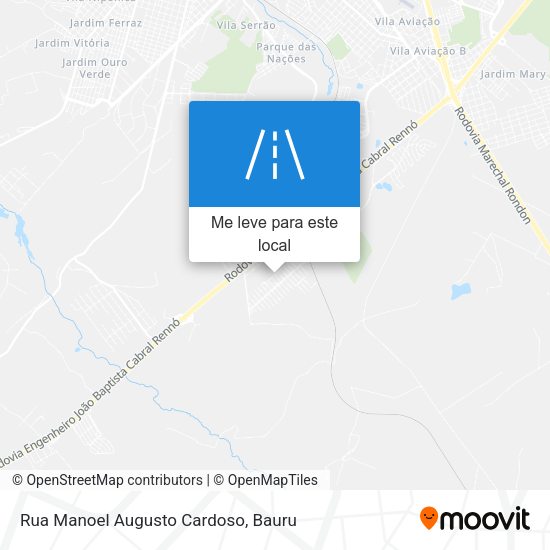 Rua Manoel Augusto Cardoso mapa