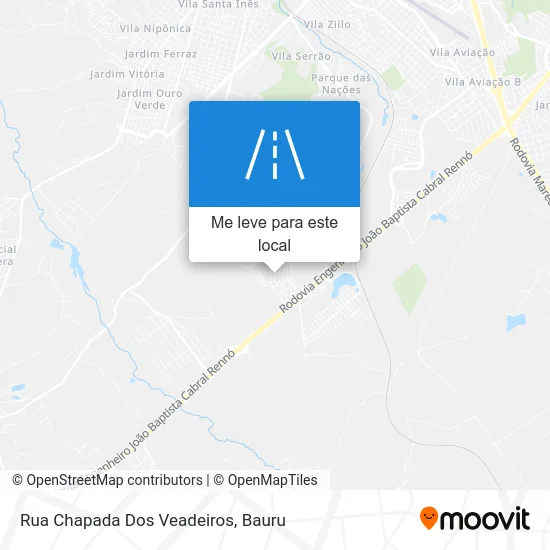 Rua Chapada Dos Veadeiros mapa