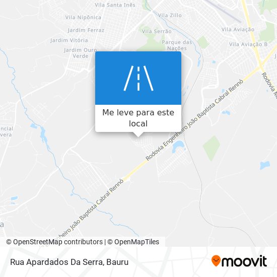 Rua Apardados Da Serra mapa