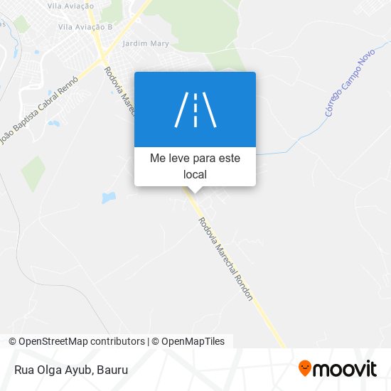 Rua Olga Ayub mapa