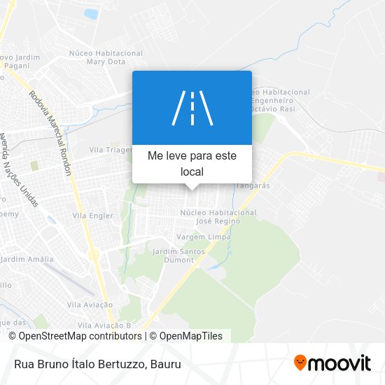 Rua Bruno Ítalo Bertuzzo mapa