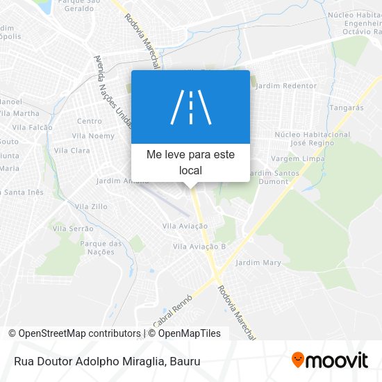 Rua Doutor Adolpho Miraglia mapa