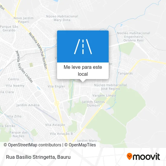 Rua Basílio Stringetta mapa