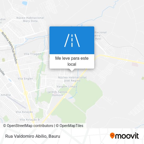 Rua Valdomiro Abílio mapa