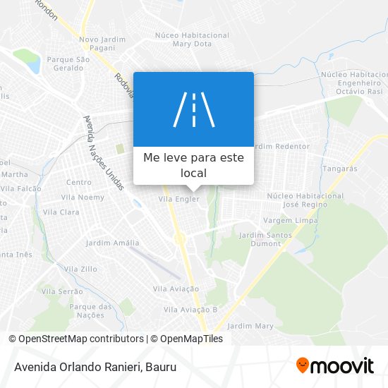 Avenida Orlando Ranieri mapa