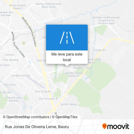 Rua Jonas De Oliveira Leme mapa