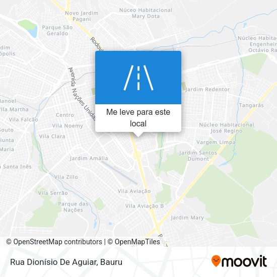 Rua Dionísio De Aguiar mapa