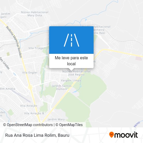 Rua Ana Rosa Lima Rolim mapa