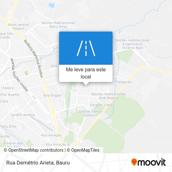 Rua Demétrio Arieta mapa