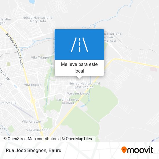 Rua José Sbeghen mapa