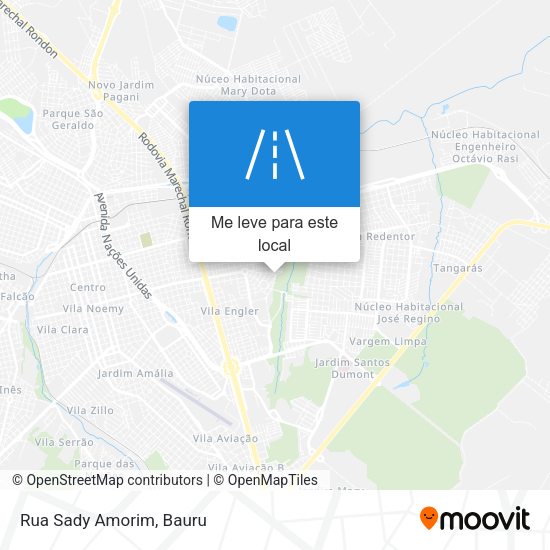 Rua Sady Amorim mapa
