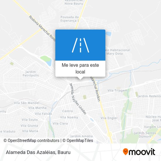 Alameda Das Azaléias mapa