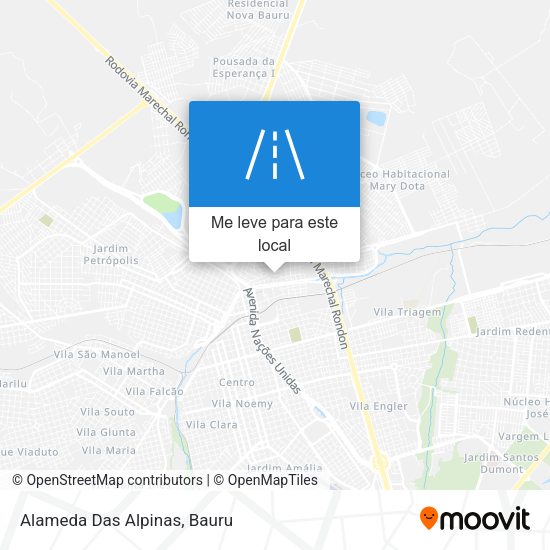 Alameda Das Alpinas mapa
