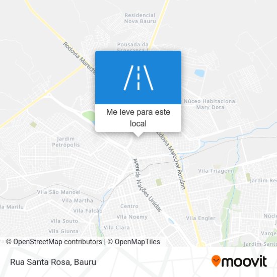 Rua Santa Rosa mapa