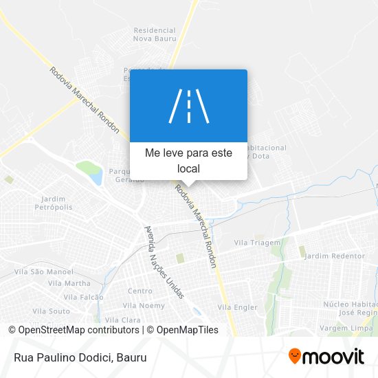 Rua Paulino Dodici mapa