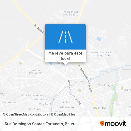 Rua Domingos Soares Fortunato mapa