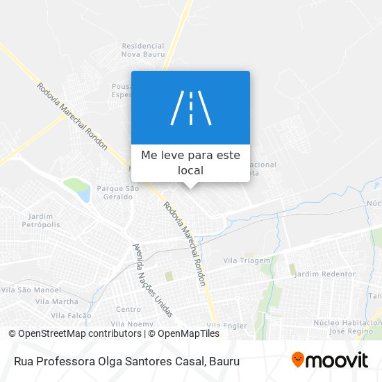 Rua Professora Olga Santores Casal mapa