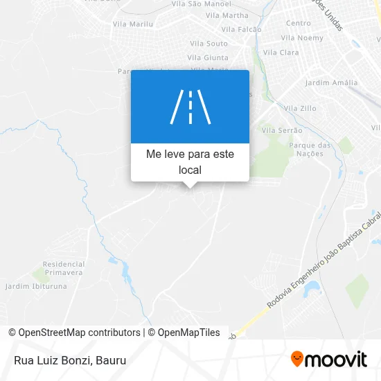 Rua Luiz Bonzi mapa