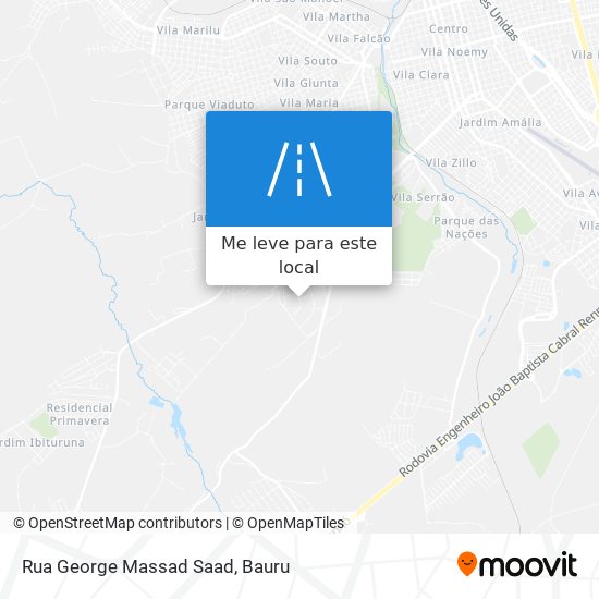 Rua George Massad Saad mapa