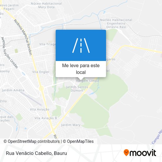 Rua Venâcio Cabello mapa