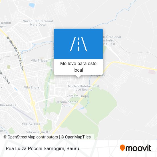 Rua Luíza Pecchi Samogim mapa