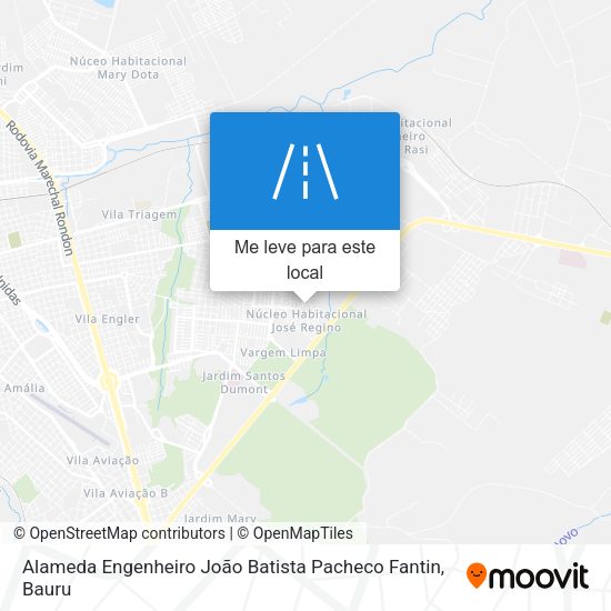 Alameda Engenheiro João Batista Pacheco Fantin mapa