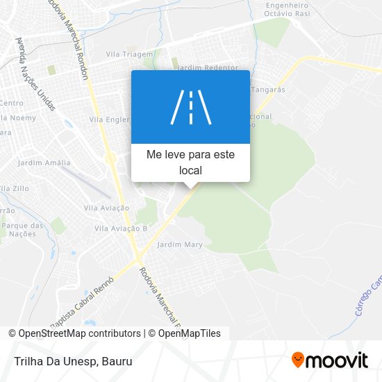Trilha Da Unesp mapa