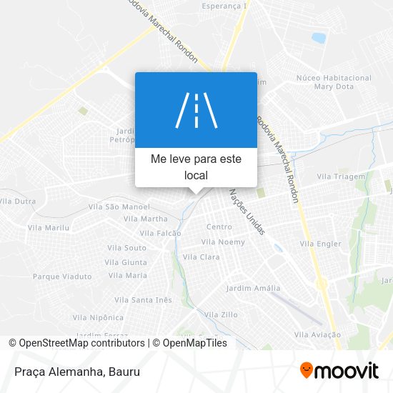 Praça Alemanha mapa