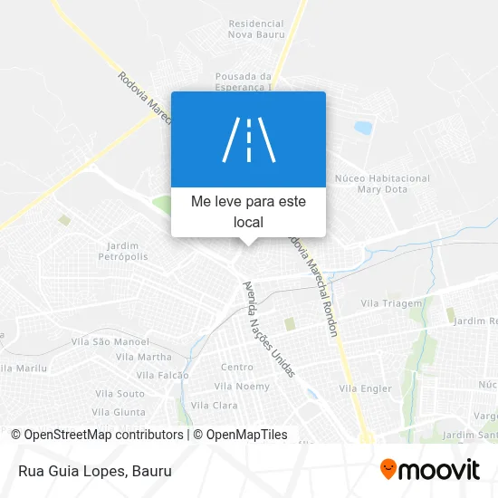 Rua Guia Lopes mapa