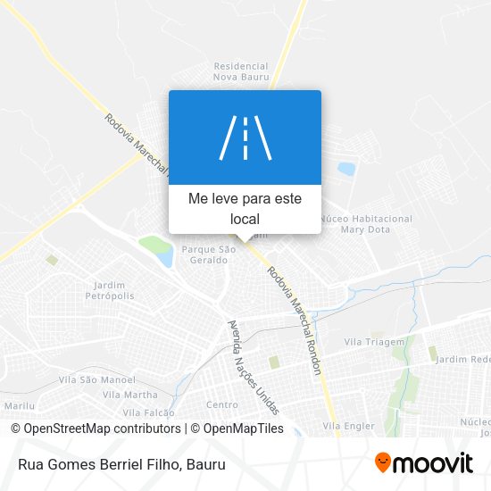 Rua Gomes Berriel Filho mapa