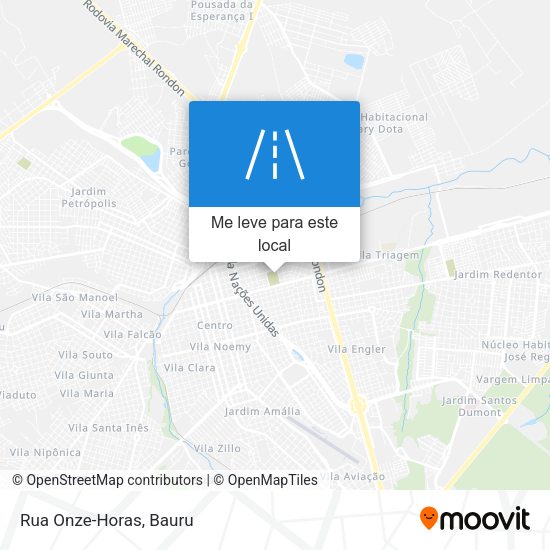 Rua Onze-Horas mapa