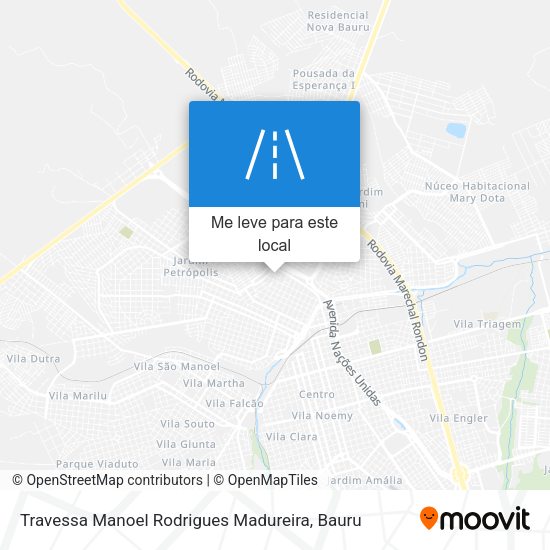 Travessa Manoel Rodrigues Madureira mapa