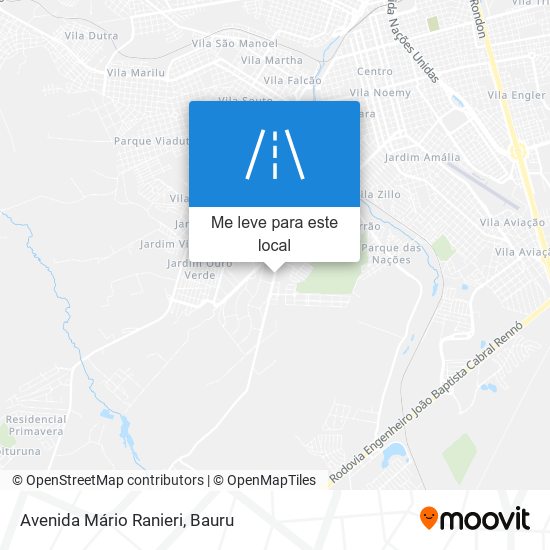Avenida Mário Ranieri mapa