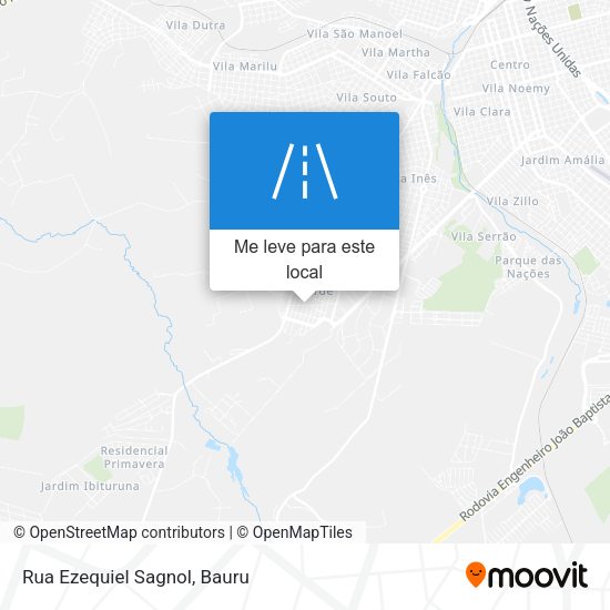 Rua Ezequiel Sagnol mapa