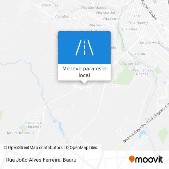 Rua João Alves Ferreira mapa