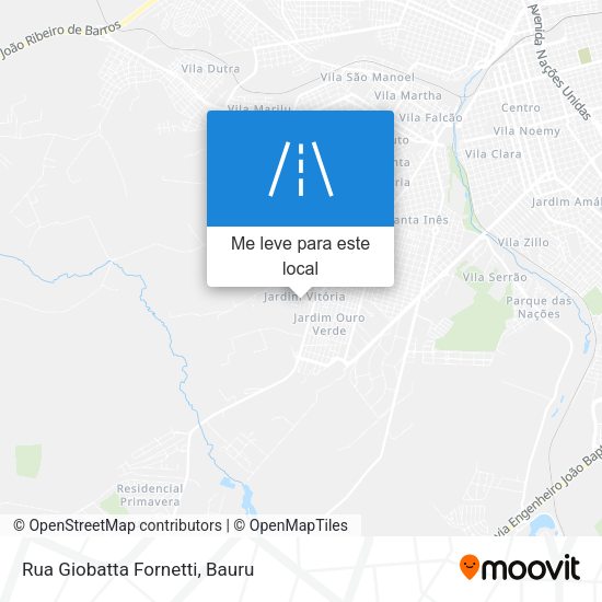 Rua Giobatta Fornetti mapa