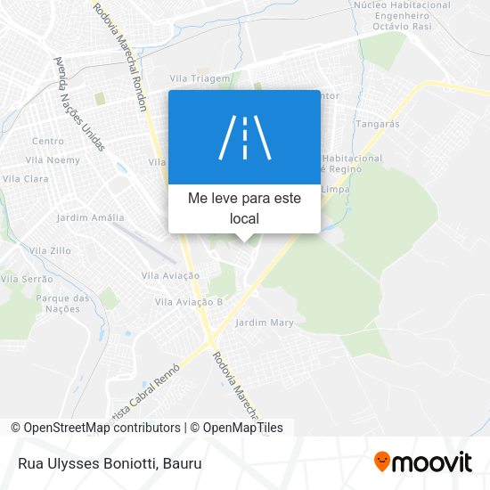 Rua Ulysses Boniotti mapa