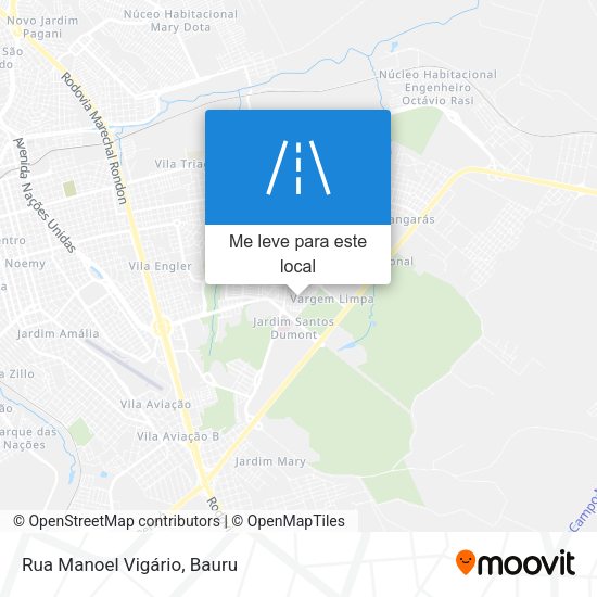 Rua Manoel Vigário mapa