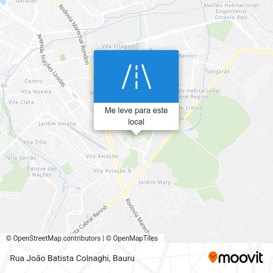 Rua João Batista Colnaghi mapa