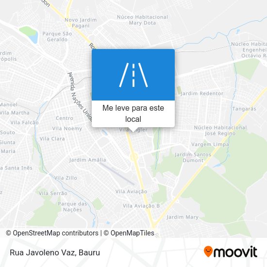 Rua Javoleno Vaz mapa