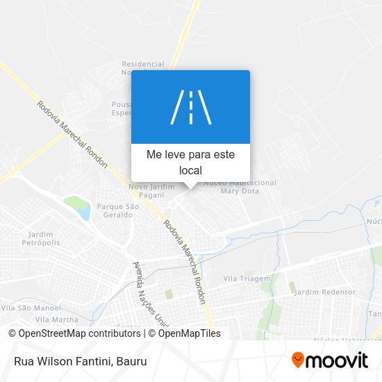 Rua Wilson Fantini mapa