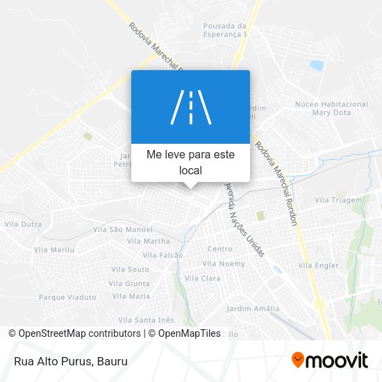 Rua Alto Purus mapa