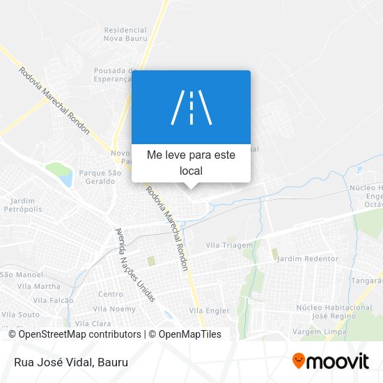 Rua José Vidal mapa