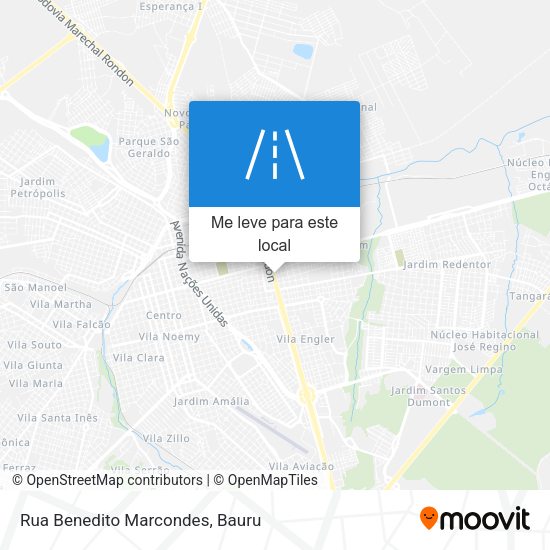 Rua Benedito Marcondes mapa