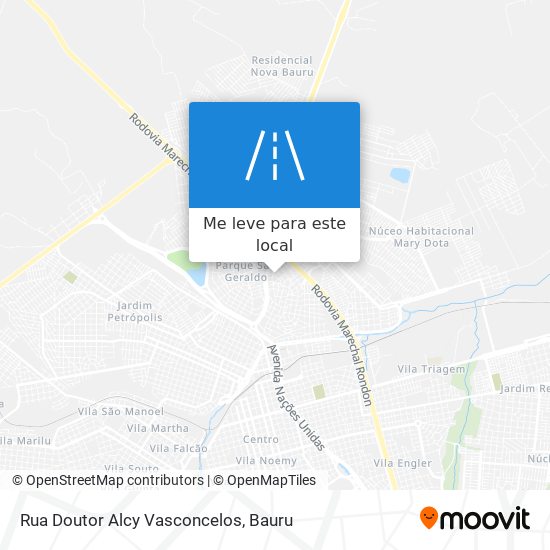 Rua Doutor Alcy Vasconcelos mapa