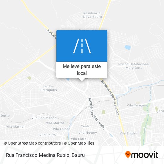 Rua Francisco Medina Rubio mapa