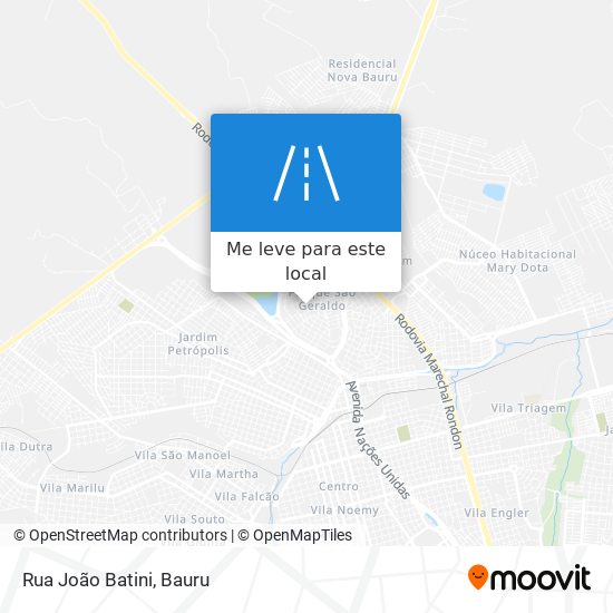 Rua João Batini mapa