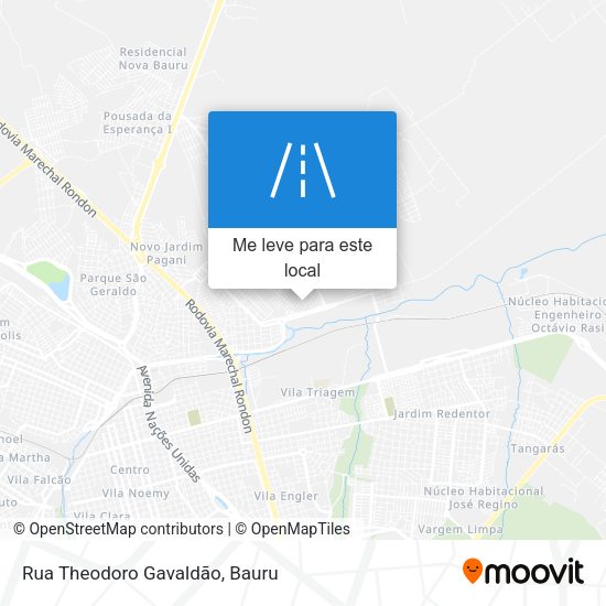 Rua Theodoro Gavaldão mapa