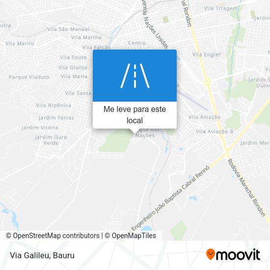 Via Galileu mapa